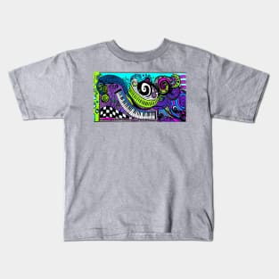 Psychedelic Art -Trippy Hippie Neon Kids T-Shirt